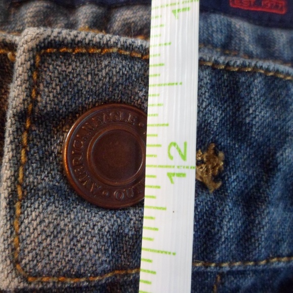 American Eagle Outfitters Denim Mini Skirt Sz 12 - Picture 5 of 6